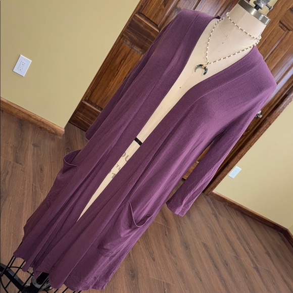 Sheila Rose Purple Open Front Cardigan - Picture 1 of 9